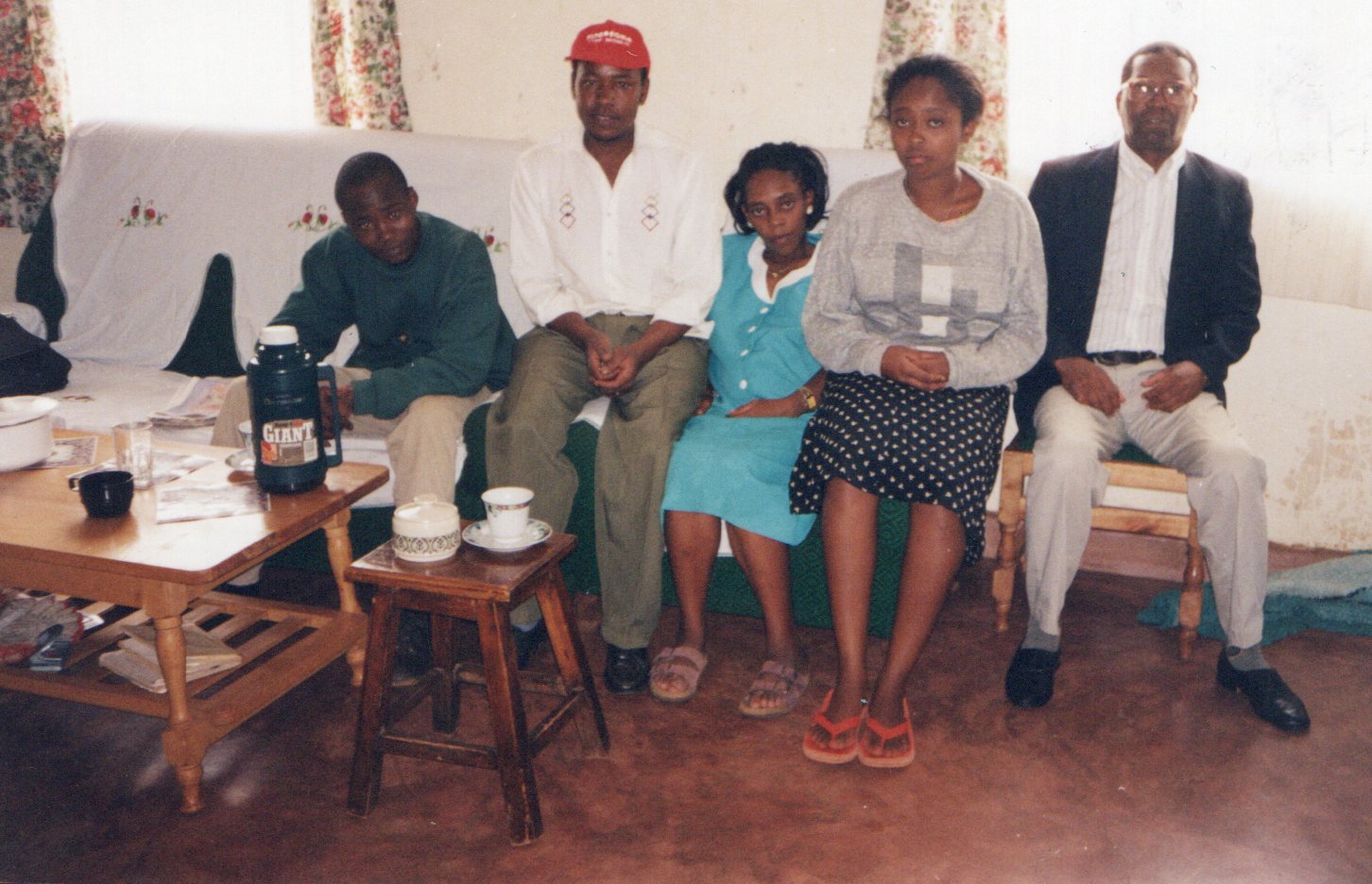 Around the table — the people he loved.